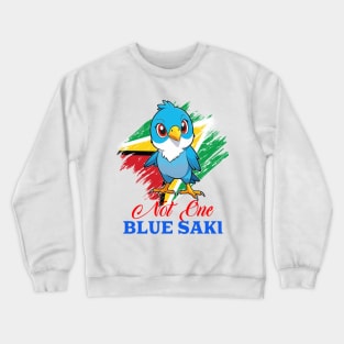 Not One Blue Saki Crewneck Sweatshirt